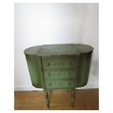 Painted Martha Washington Style Sewing Cabinet