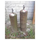 Rusted Acetylene Gas Cylinders
