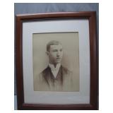 Framed Portrait of Charles A. Hawke with Details
