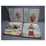 Four Nautical-Themed Canvas Prints