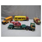 Five Vintage Die-Cast Vehicles