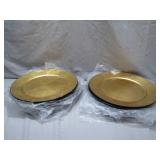 12 Gold Plates by Neiman Marcus