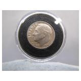 1959 Roosevelt Silver Dime, Encased