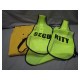 Tact Squad Security Vests and Raincoat Set