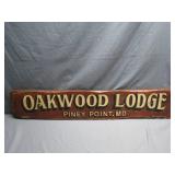Oakwood Lodge Piney Point Sign by Don Poe