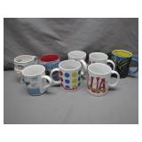 8 Collectible Themed Mugs