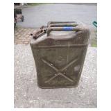 WWII-Era Metal Jerry Can with Original Features