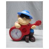 Plastic Monkey Guitar Thermometer Clock