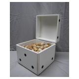 Unique Dice-Shaped Box with Cork Collection