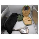 Vintage Bakelite Mirror Set with Case