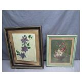 Floral-Themed Framed Artworks