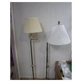 Brass Floor Lamps with Shades