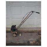 Compact Manual Walk-Behind Rototiller (Untested )