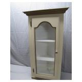 Corner Cabinet Knickknack Curio with Glass Door