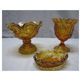 3-Piece Yellow Moon and Stars Glass Collection