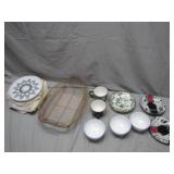 Diverse Set of Tableware and Basket