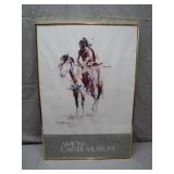 Framed Amon Carter Museum Print With C.M....