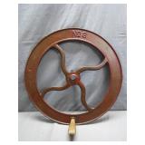 No. 3 Cast Iron Wheel with Wooden Handle