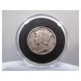 1944 Mercury Silver Dime in Protective Case