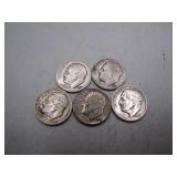 1950-1954 Roosevelt Silver Dimes Collection