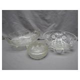 Pressed Glass Bowls and Avon Dish