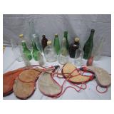 Bottles and Leather Flasks