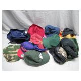 12 Assorted Caps and Hats