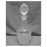 Crystal Decanter With Faceted Stopper