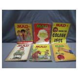 6 MAD Magazines, 1966-1970