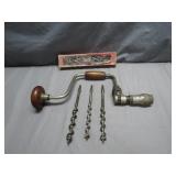 Miller Falls 10' #1662 Brace Hand Drill with...