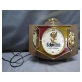 Mid-20th Century Schmidt's Light Beer Clock