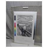 Edvard Munch 'The Scream' Black-and-White Print