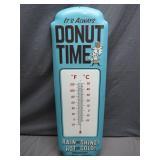 It's Always Donut Time Metal Thermometer