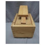 Classic Wooden Shoeshiner's Box