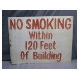 'No Smoking' Tin Sign