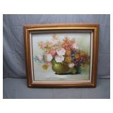 Floral Still-Life Oil Painting, 31 x 28 in.