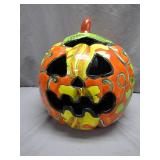 Hand-Painted Ceramic Jack-O'-Lantern Light