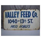 Valley Feed Co. Paso Robles Road Sign