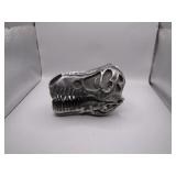 Heavy Pewter T-Rex Skull Paperweight