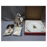 Hummel Church and Pfaltzgraff Plate Set