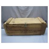 Military Wooden Ammunition Crate