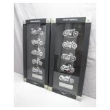 Harley-Davidson Framed Miniature Bike Display