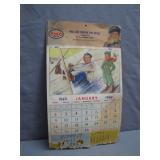 1949 Esso Promotional Calendar