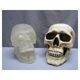 Two Skull-Themed Decorative Items