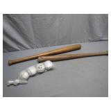 Junior League Bats & Baseball Legends Lot