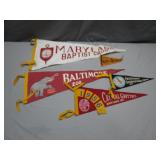Vintage Maryland Pennants