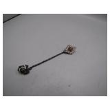 Sterling Silver USMC Pin with Chain