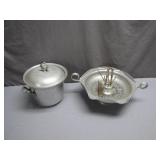 Decorative Aluminum Server and Utensil Set