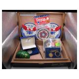 Presidential Memorabilia in Cigar Box