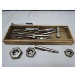 Wooden Boxed Tap and Die Set